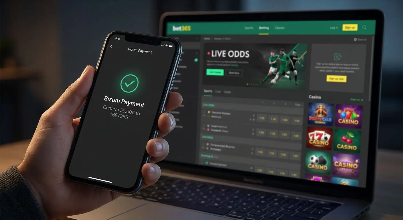 Depósito rápido con Bizum desde el móvil en una casa de apuestas