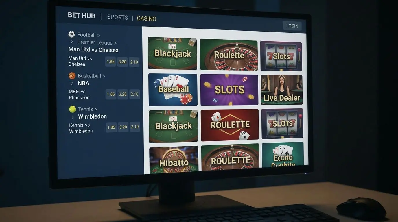 Interfaz de Bwin con apuestas deportivas y acceso a juegos de casino
