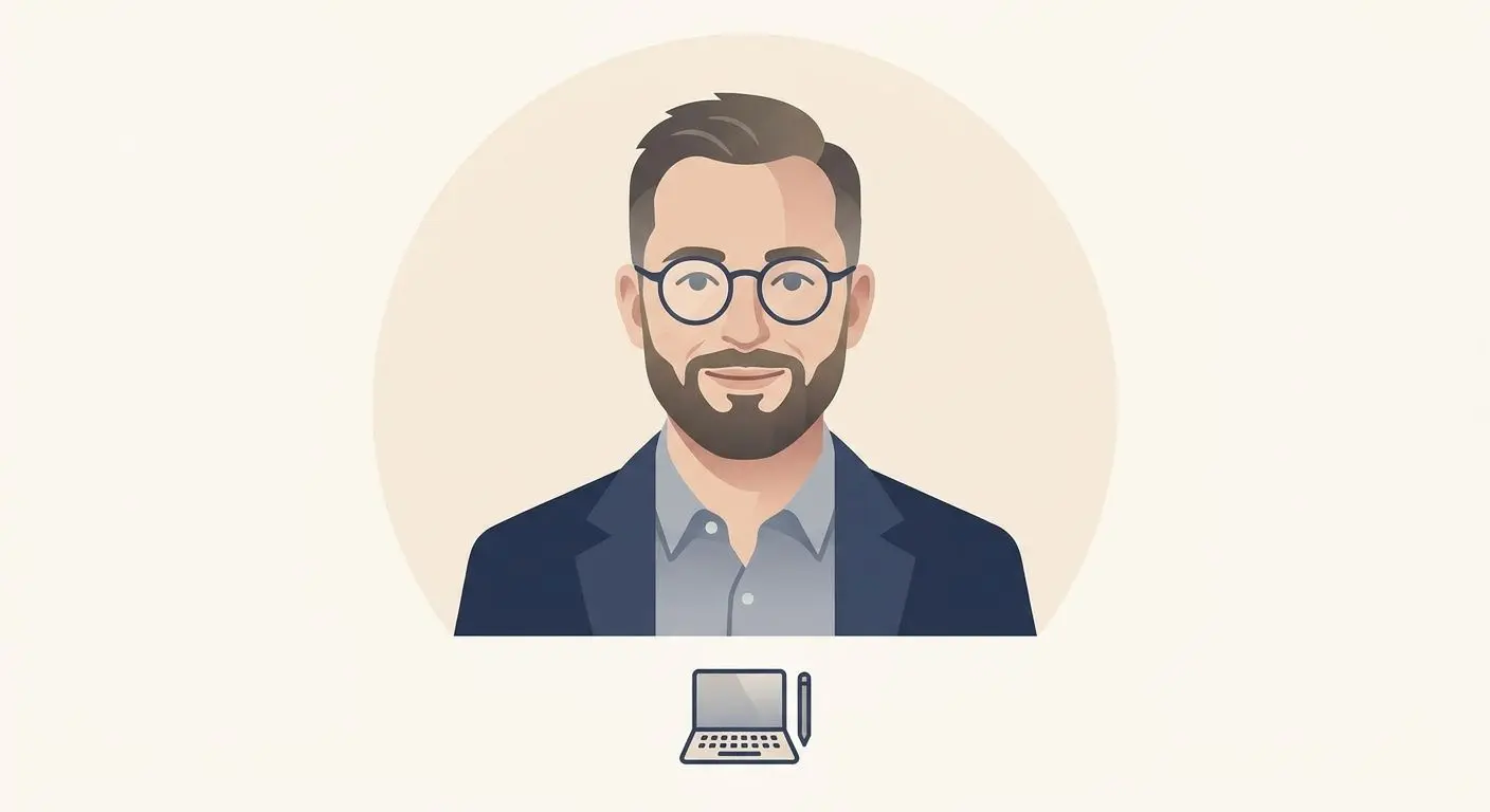 Ilustración tipo avatar de Joel Sierra, autor del contenido