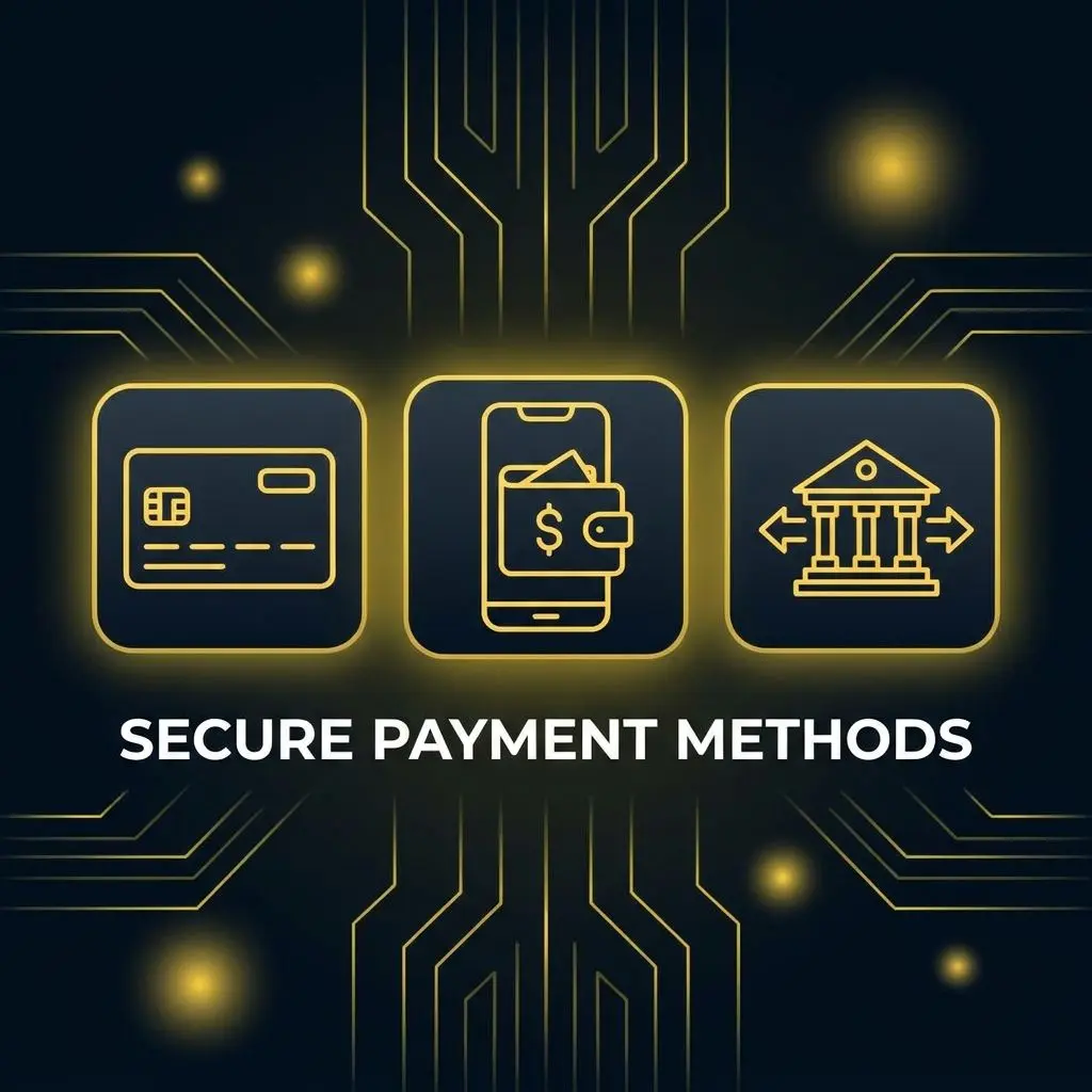 Iconos de métodos de pago genéricos para casino online