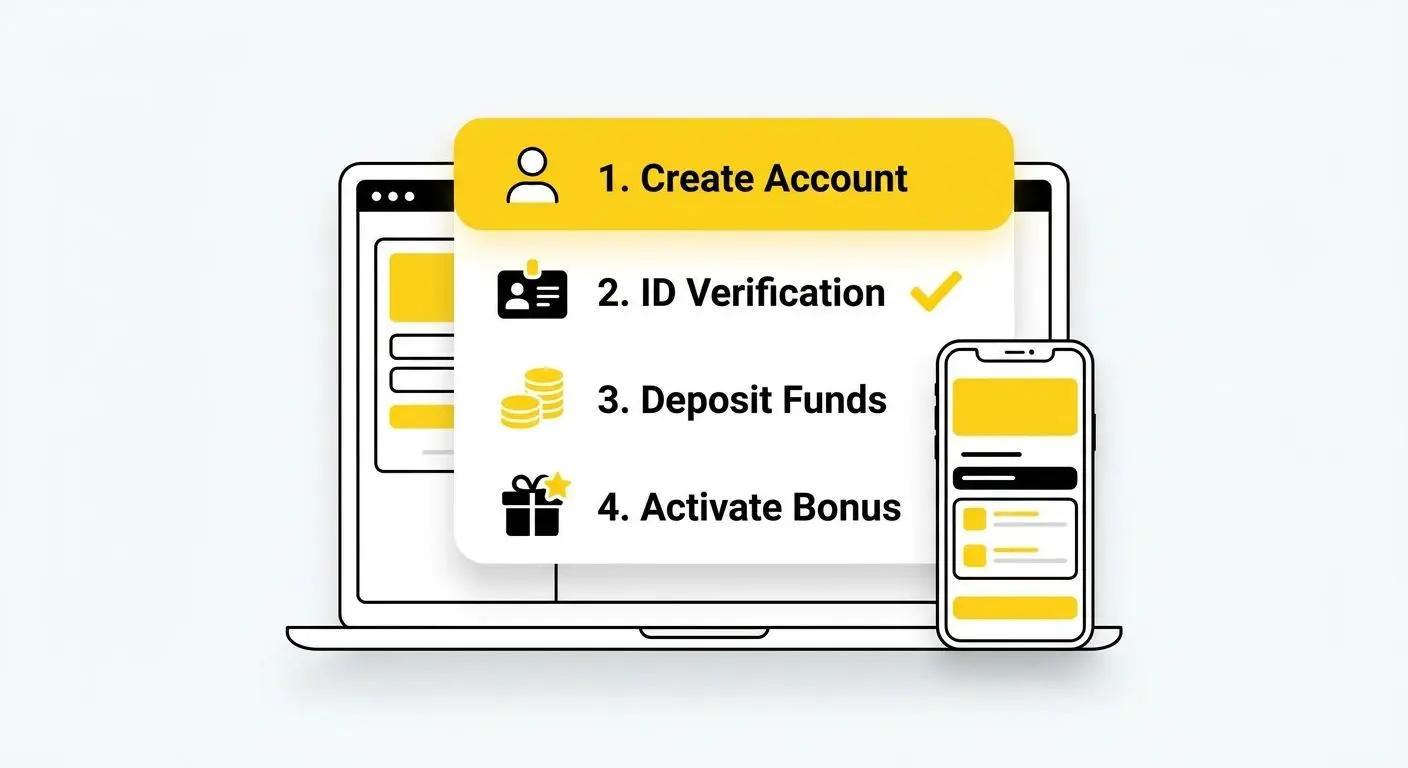 Pasos para registro, verificación y activación de bonos en Bwin
