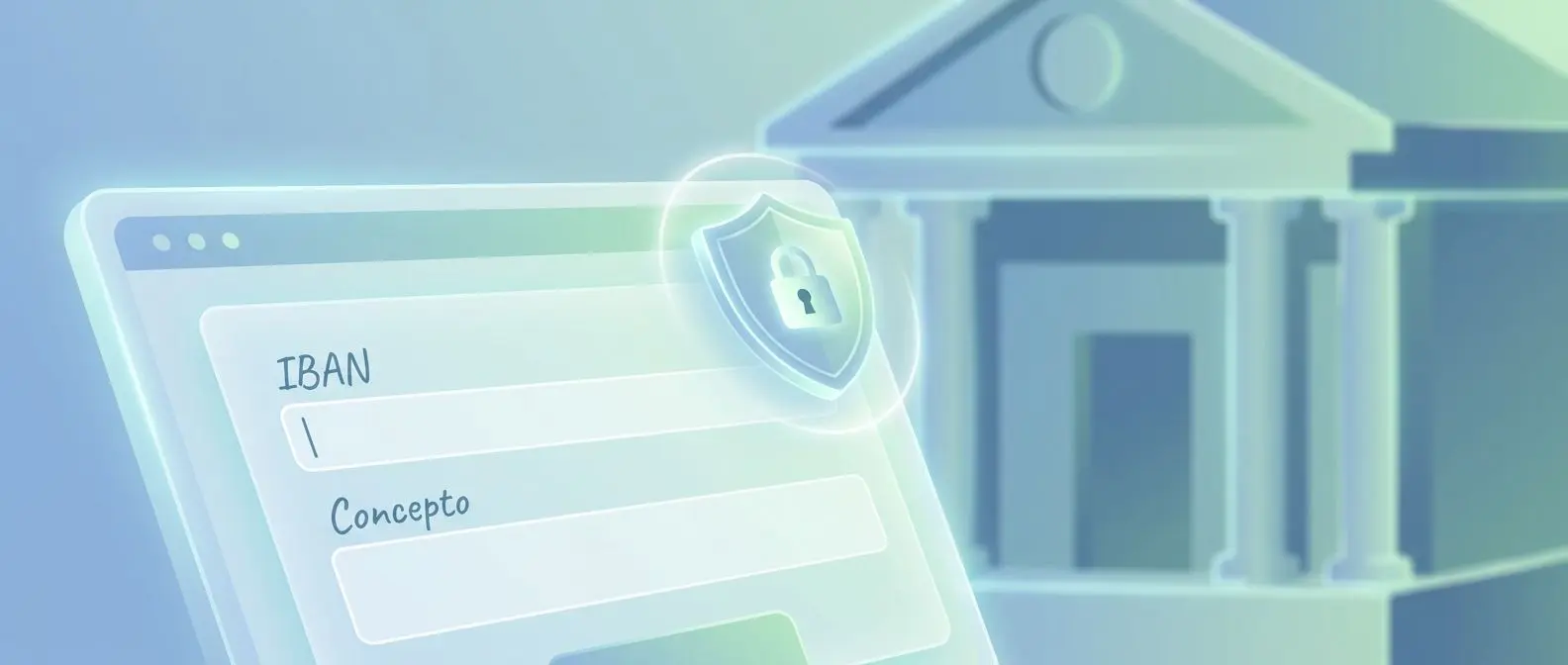 Ilustración de retiro seguro por transferencia bancaria desde casa