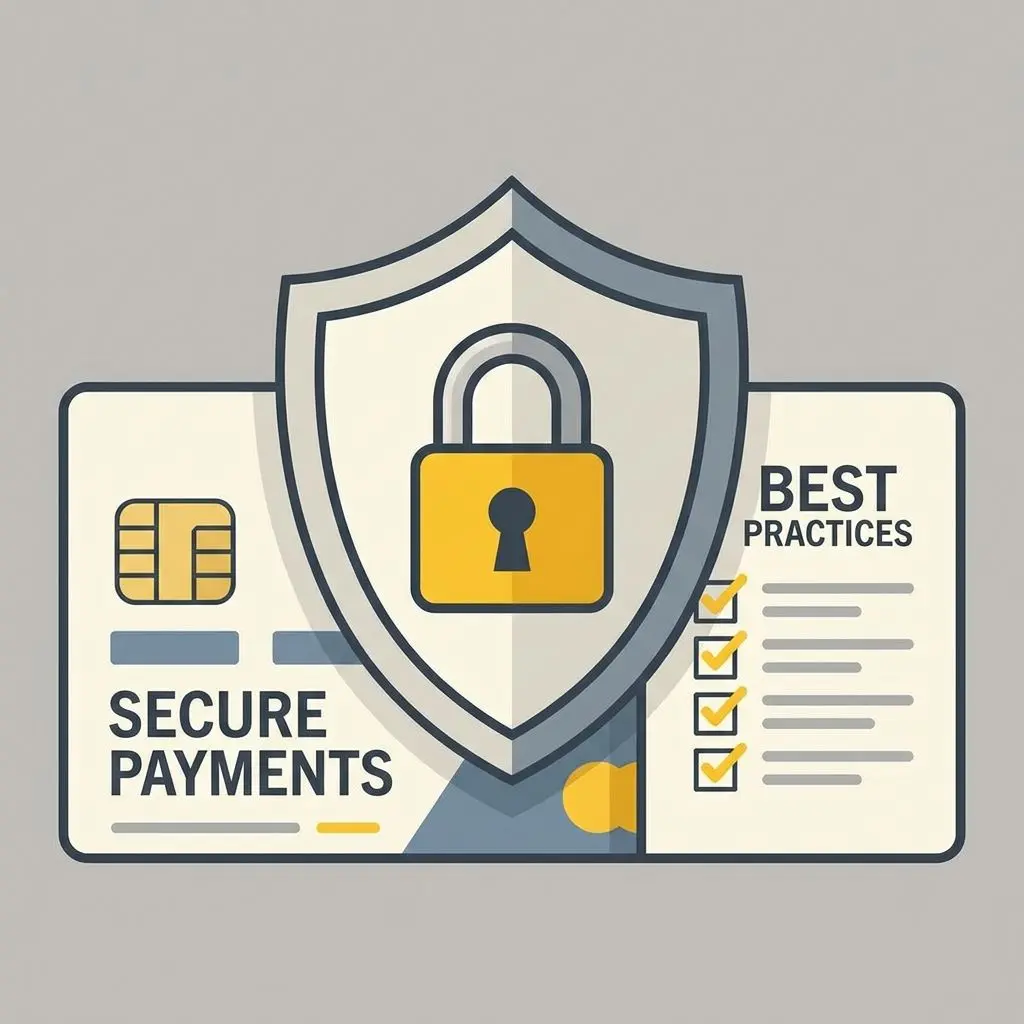 Escudo y candado frente a tarjeta y lista de comprobación de seguridad